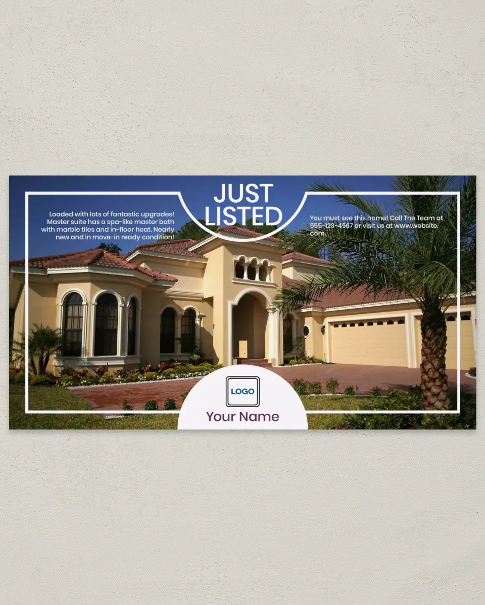 This is a 6" x 11" Postcard called Dynamic Design printed in full color