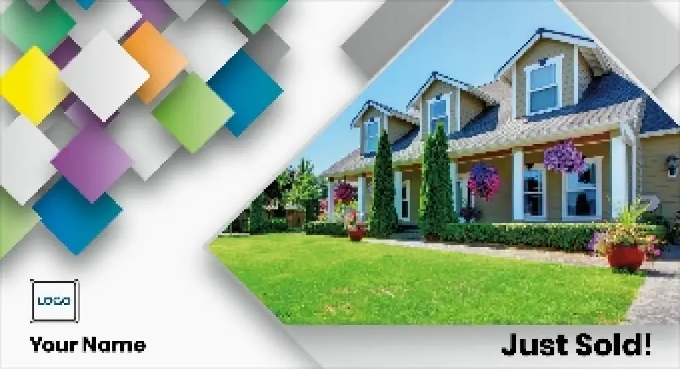 This is a 6" x 11" Postcards with Magnetic Strip called Bold Swatch printed in full color