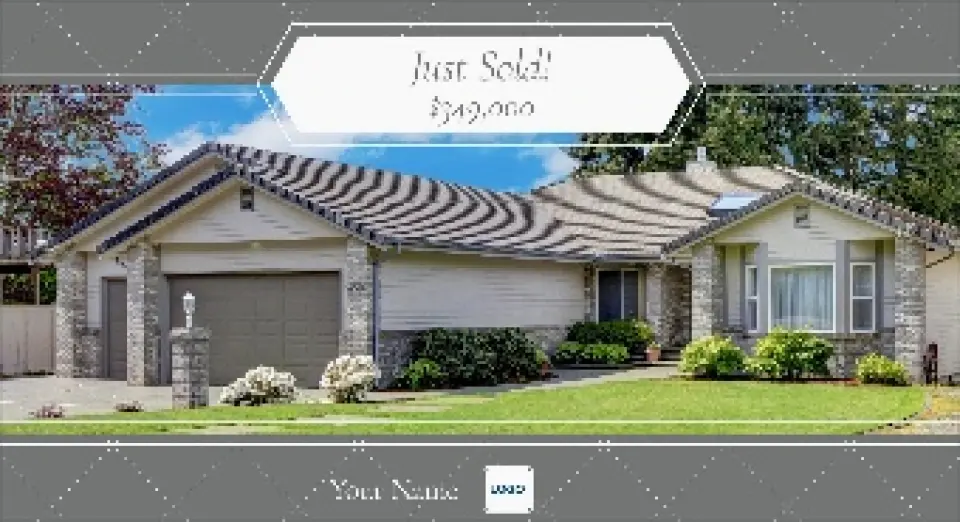 This is a 6" x 11" Postcards with Magnetic Strip called Sold Simple printed in full color