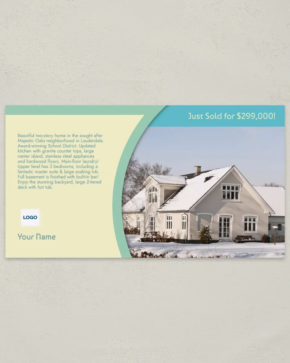 This is a 6" x 11" Postcard called Cut Above the Rest printed in full color