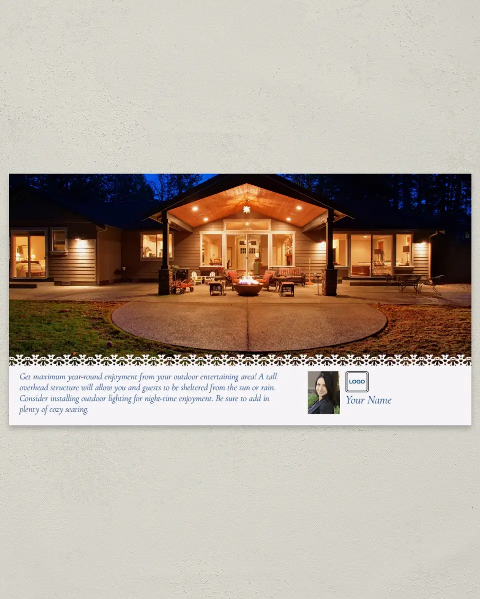 This is a 6" x 11" Postcard called Disclosures Revealed printed in full color