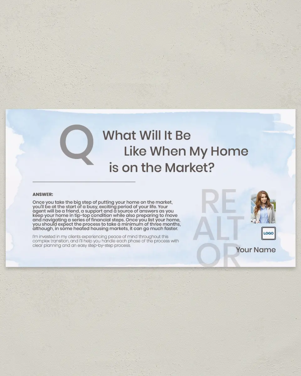 This is a 6" x 11" Postcard called Reality Check printed in full color