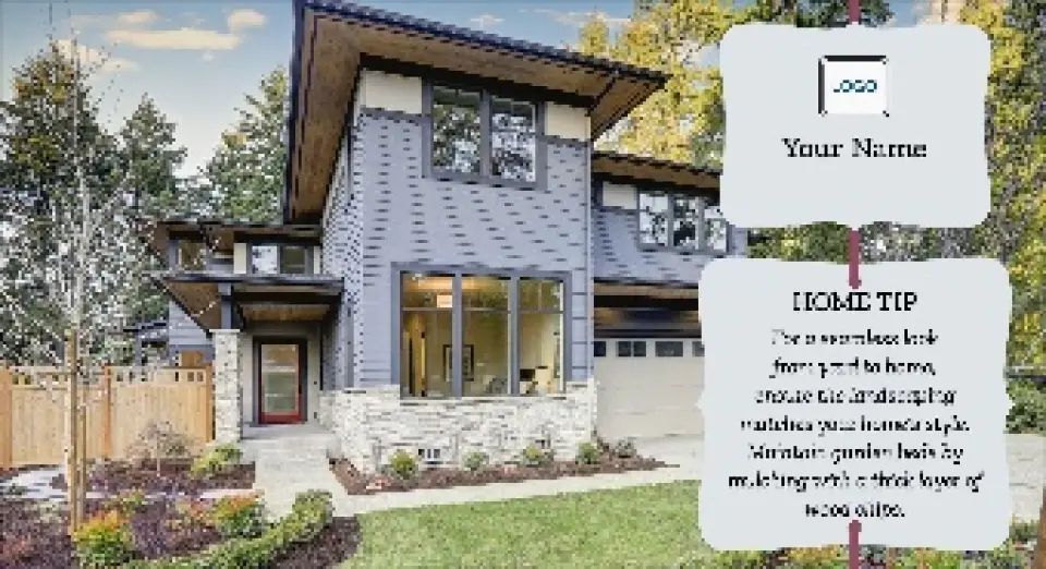 This is a 6" x 11" Postcards with Magnetic Strip called Home Tip - Mulch Matters printed in full color