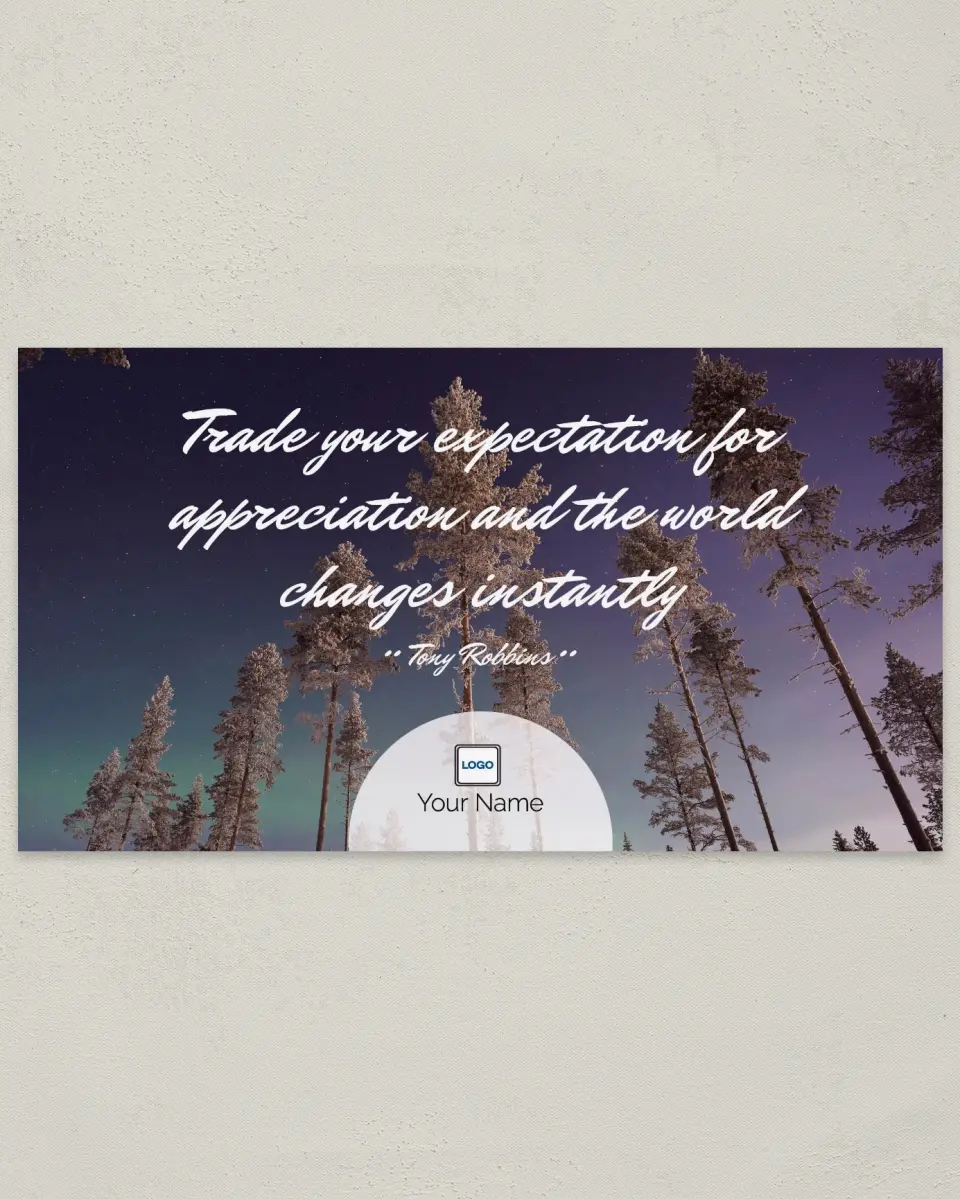 This is a 6" x 11" Postcard called Change Instantly printed in full color