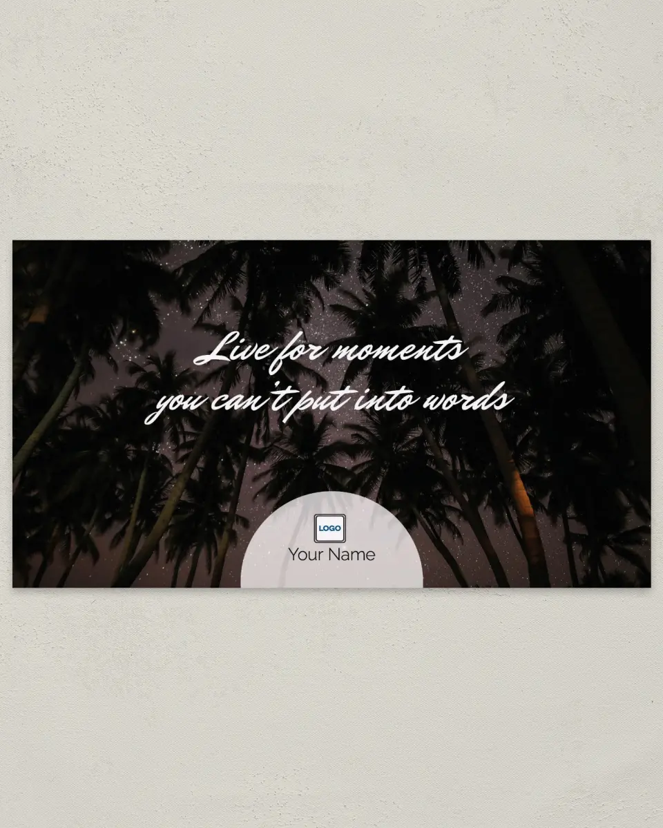 This is a 6" x 11" Postcard called Moments printed in full color