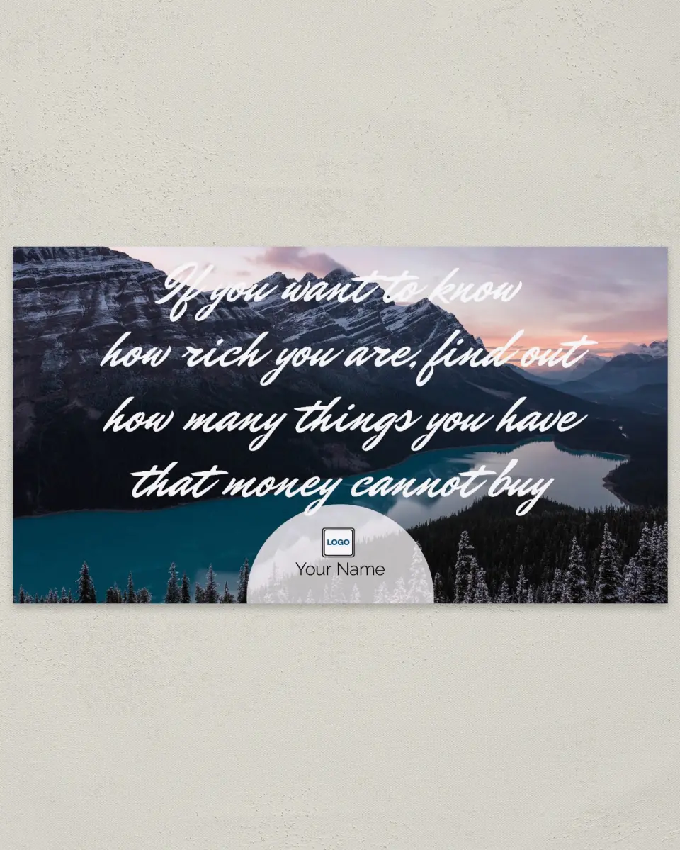 This is a 6" x 11" Postcard called How Rich printed in full color