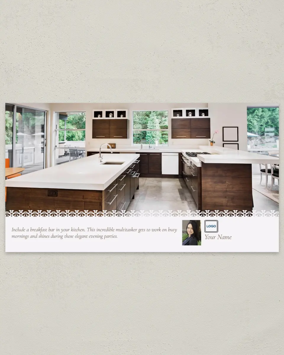 This is a 6" x 11" Postcard called Home Tip - Multitasker printed in full color