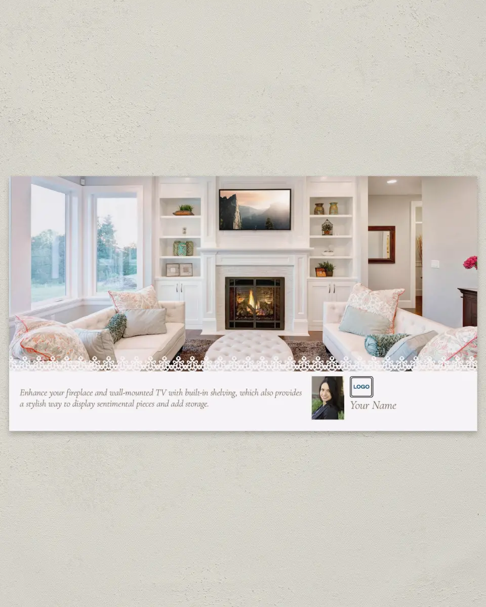 This is a 6" x 11" Postcard called Home Tip - Built-In Enhancement printed in full color