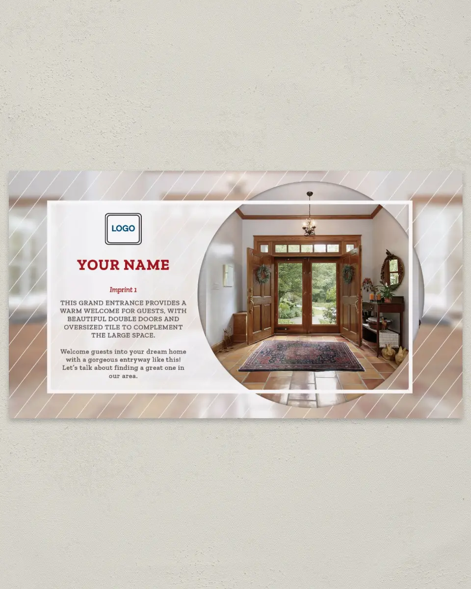This is a 6" x 11" Postcard called Grand Entry printed in full color