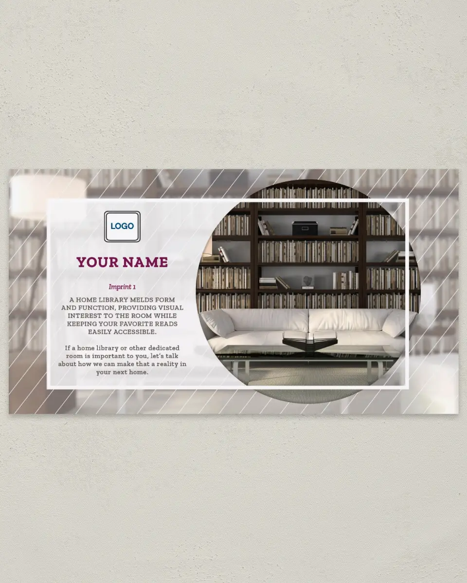 This is a 6" x 11" Postcard called Reading Favs printed in full color