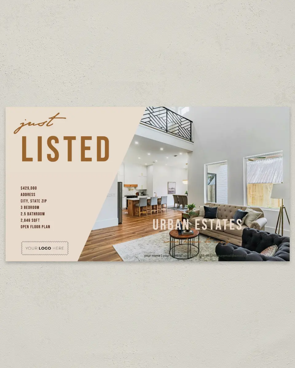 This is a 6" x 11" Postcard called Urban Essence printed in full color