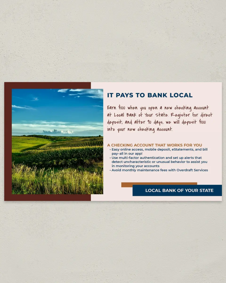 This is a 6" x 11" Postcard called Cultivating Growth printed in full color