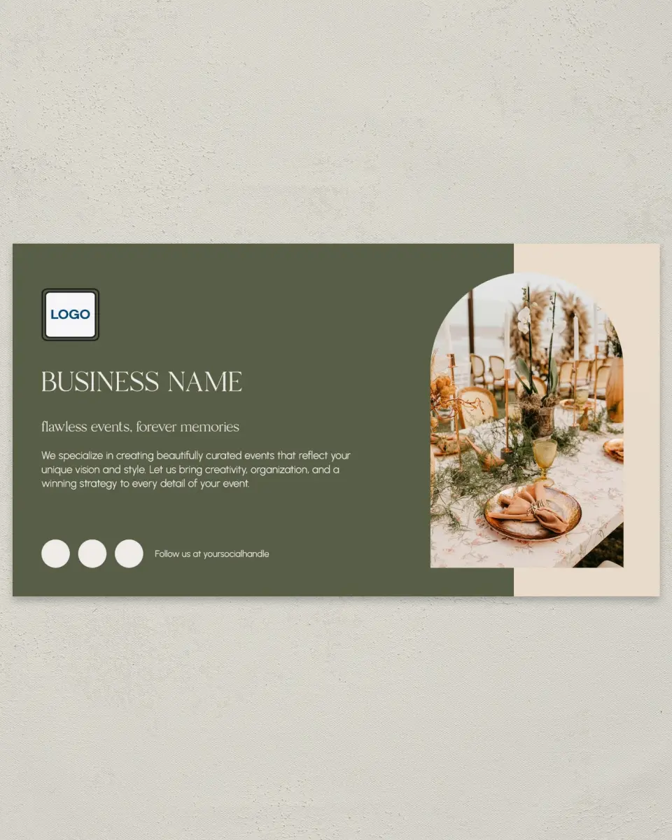 This is a 6" x 11" Postcard called Refined Approach printed in full color