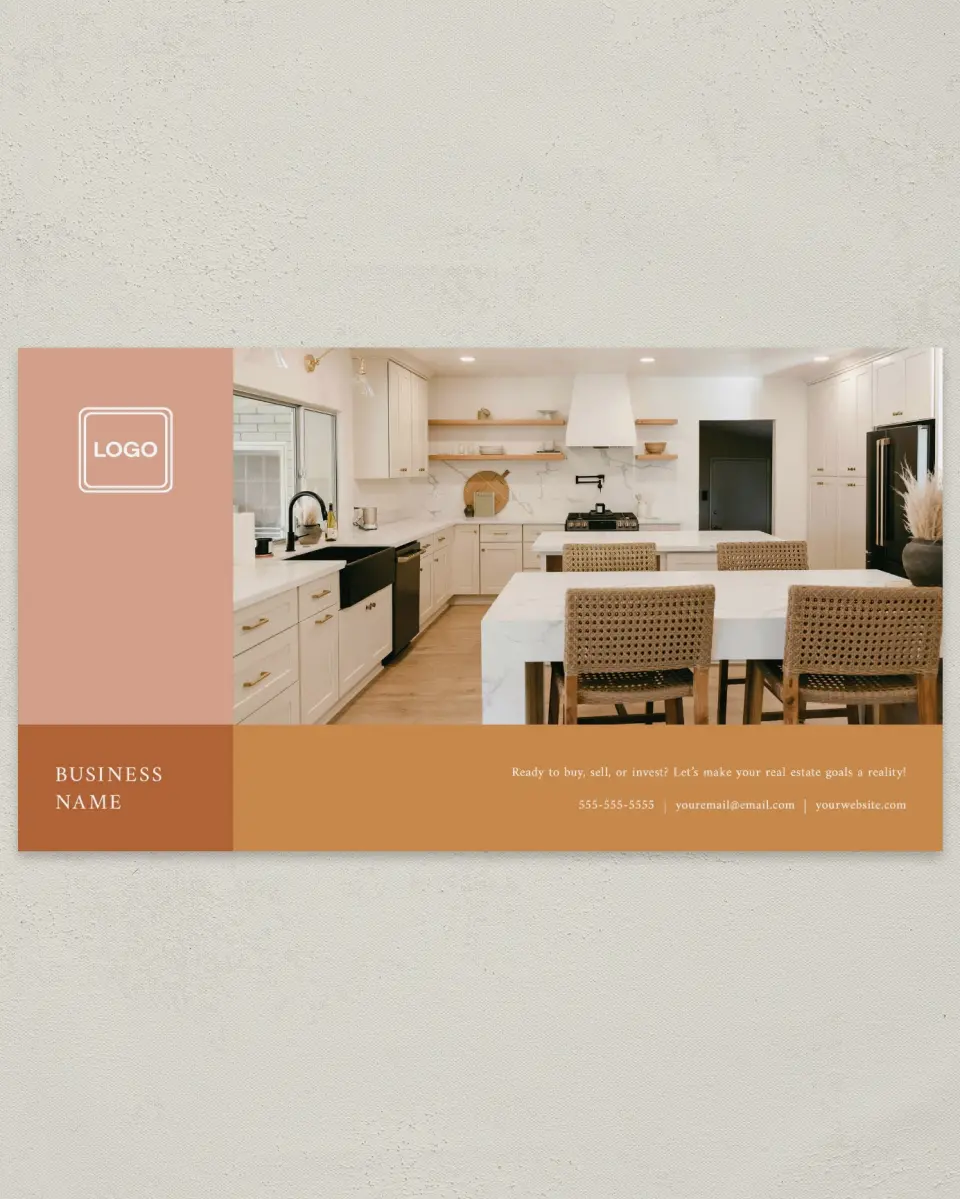 This is a 6" x 11" Postcard called Modern Balance printed in full color