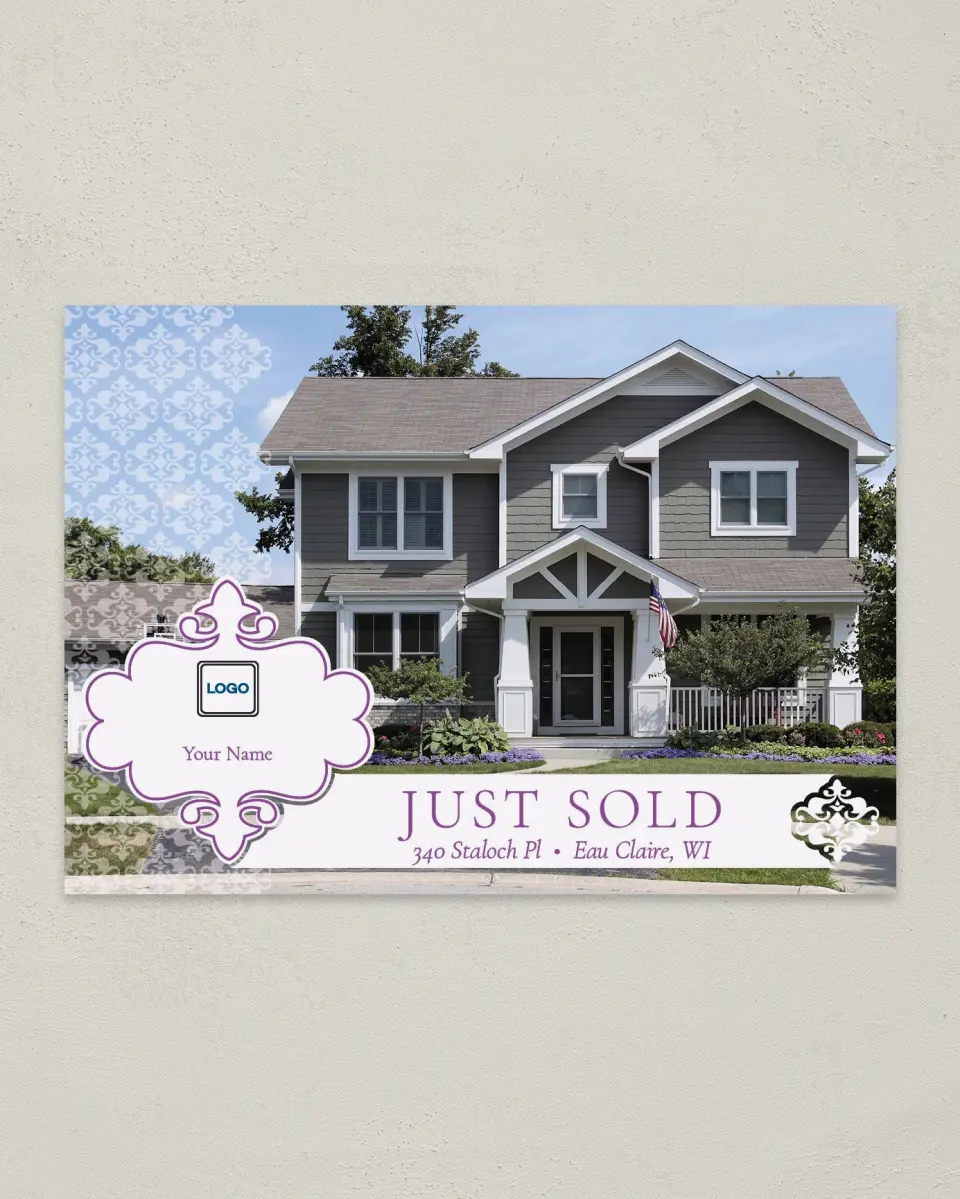 This is a 4¼" x 6" Postcard called Sold Dreamy printed in full color