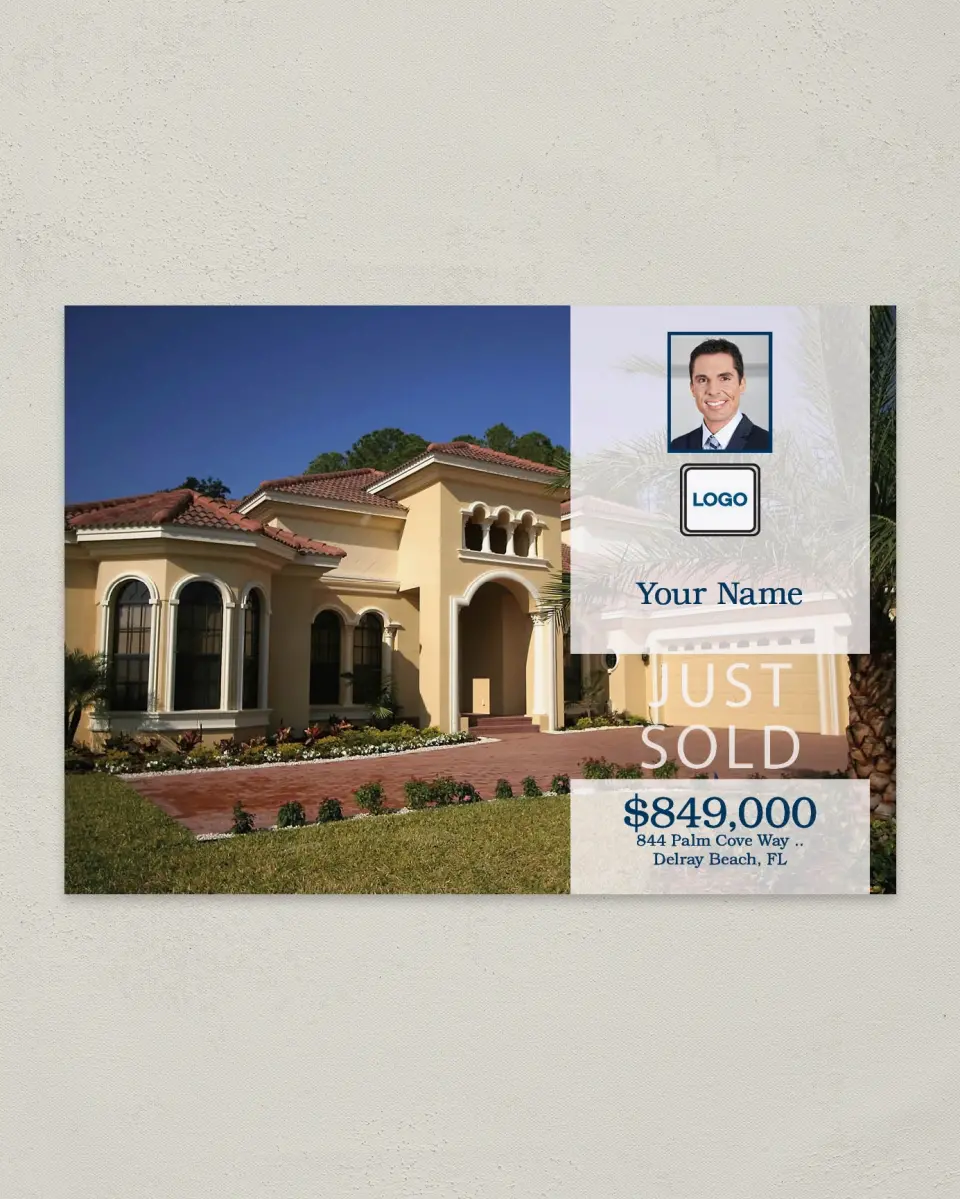 This is a 4¼" x 6" Postcard called Bold Listing printed in full color