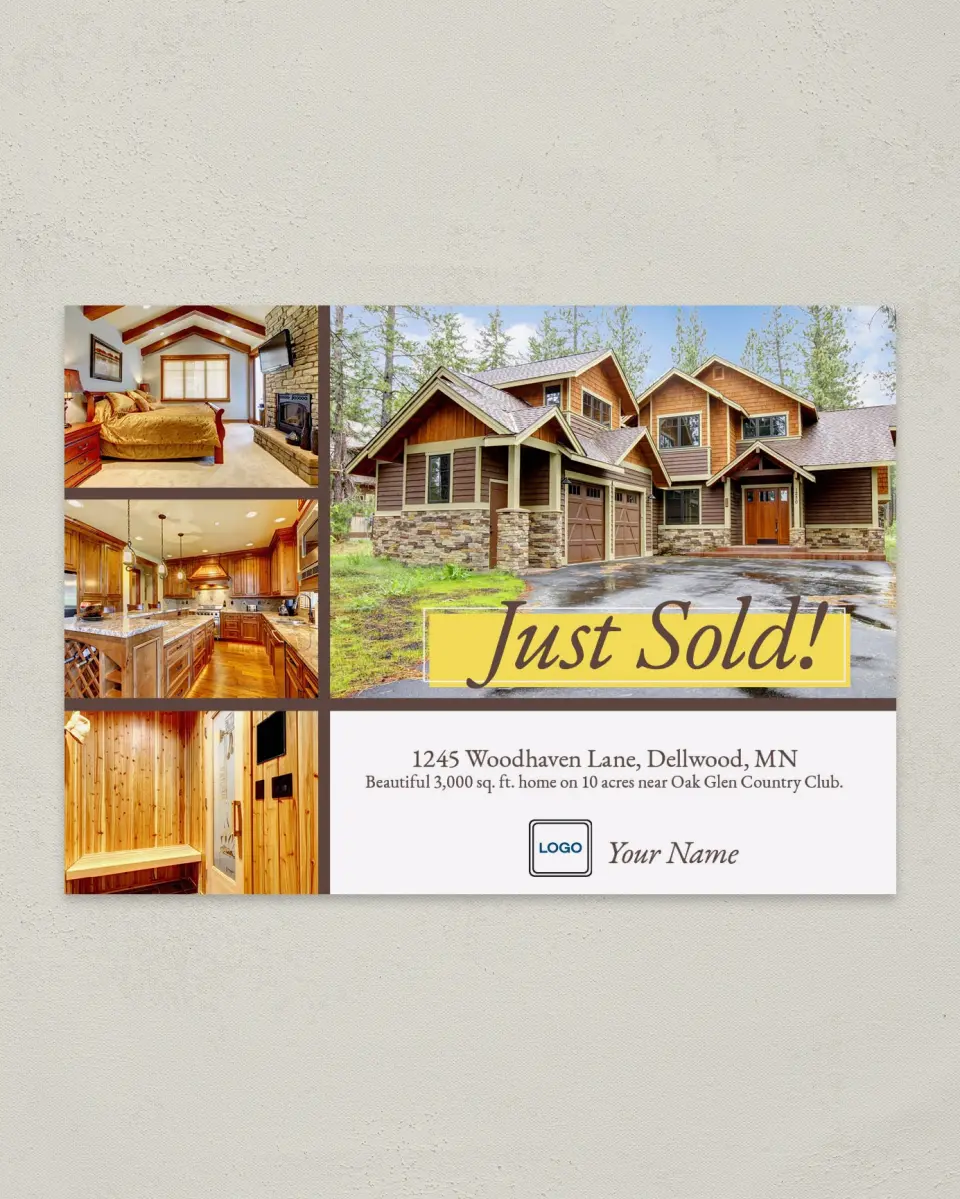 This is a 4¼" x 6" Postcard called Going, Going, Gone printed in full color