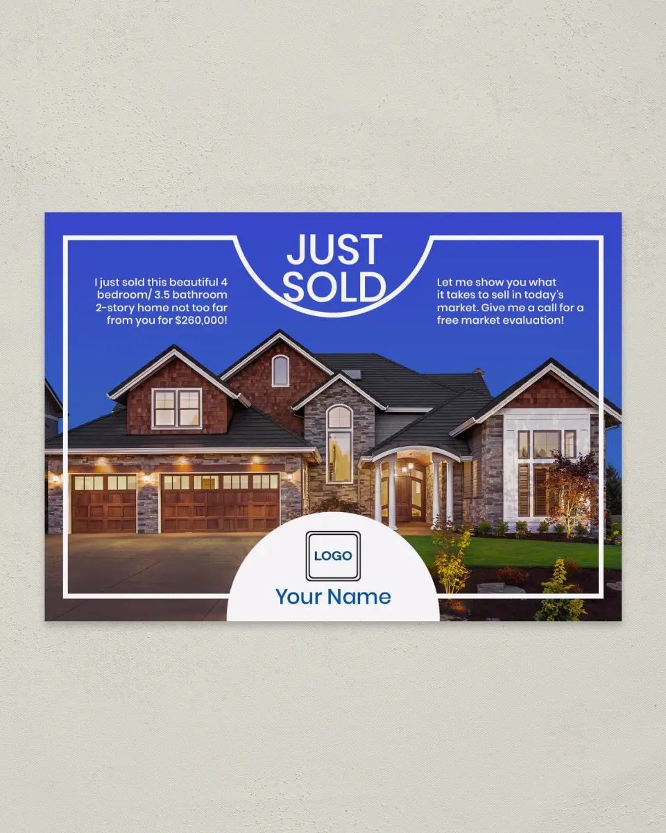 This is a 4¼" x 6" Postcard called Perfectly Priced printed in full color