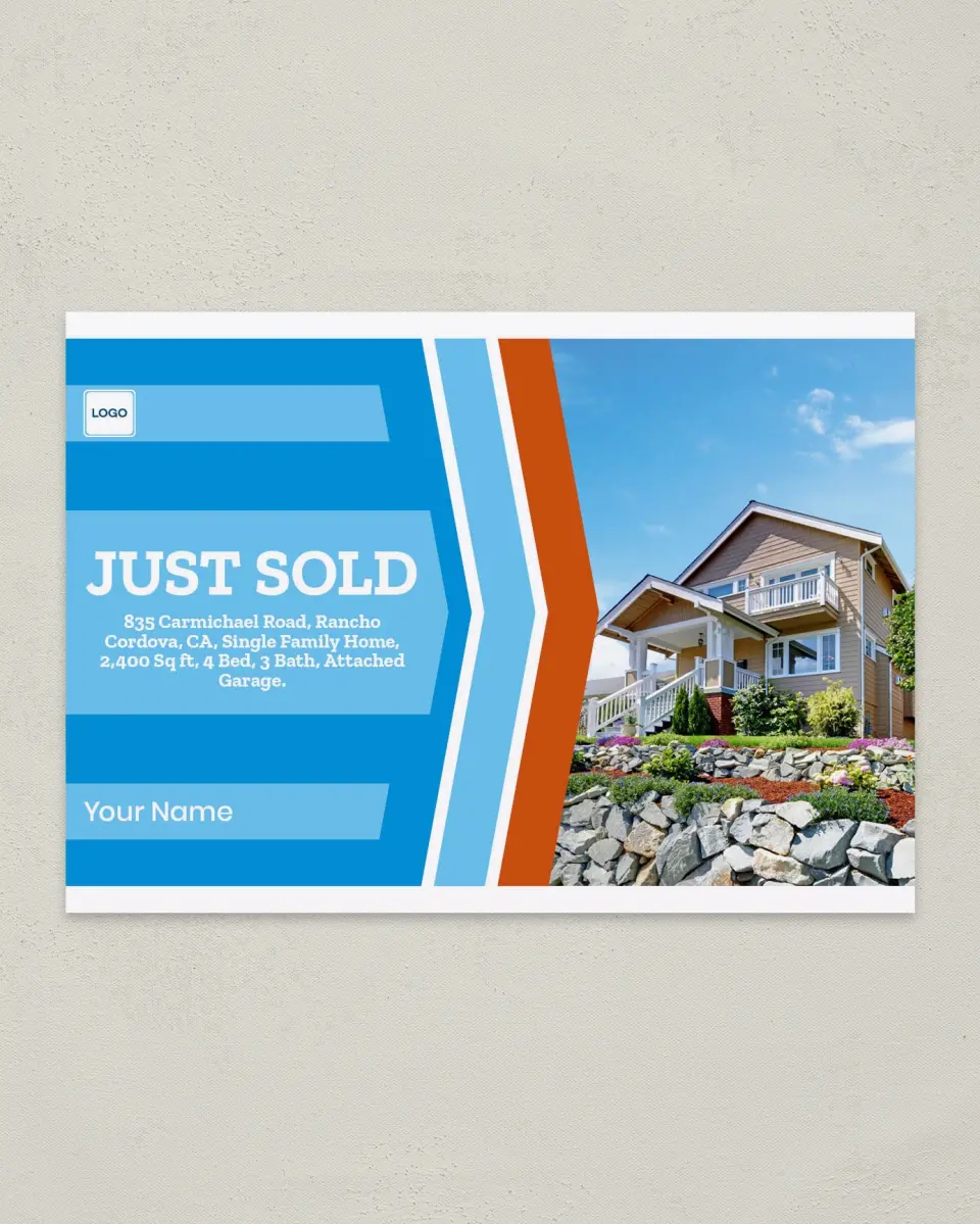 This is a 4¼" x 6" Postcard called Bold Appeal printed in full color