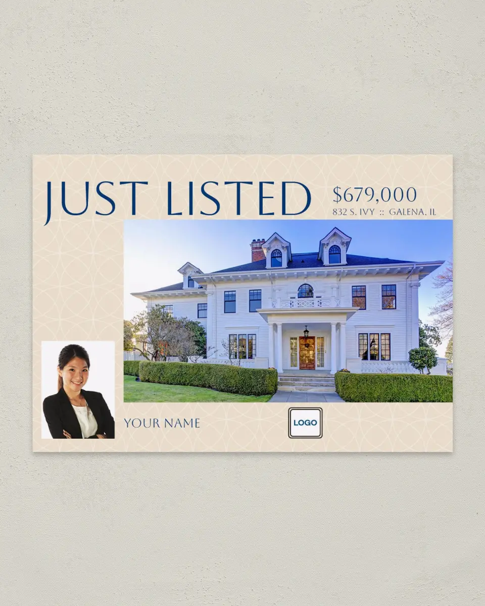 This is a 4¼" x 6" Postcard called Embellished Property printed in full color