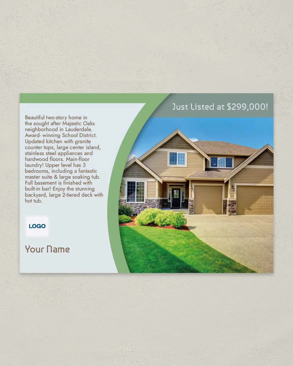 This is a 4¼" x 6" Postcard called Curve Appeal printed in full color