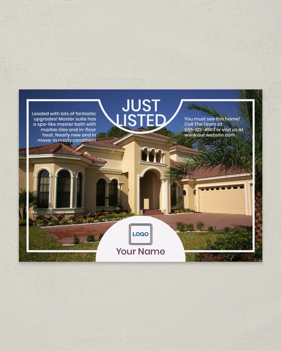 This is a 4¼" x 6" Postcard called Dynamic Design printed in full color