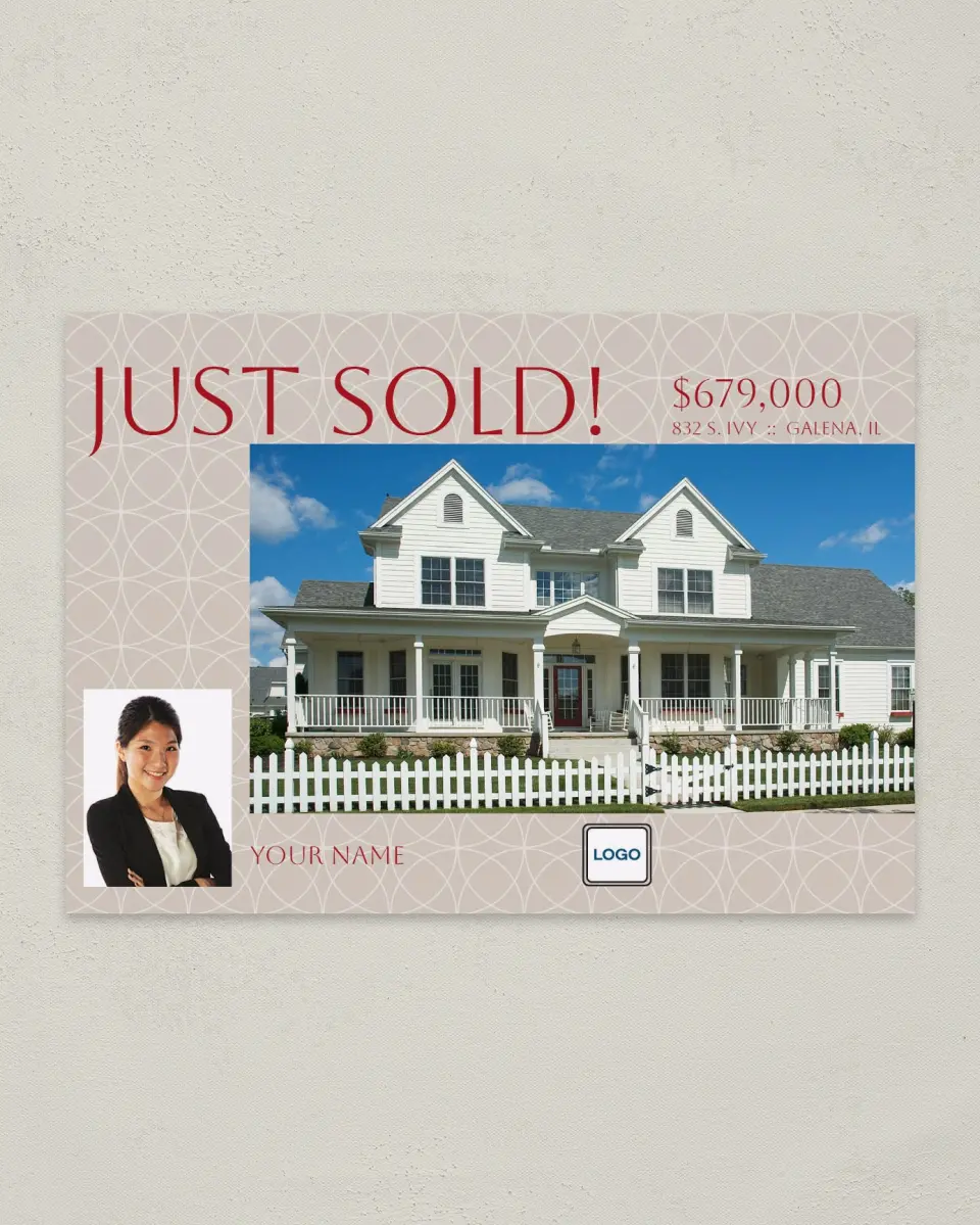 This is a 4¼" x 6" Postcard called Embellished Residence printed in full color