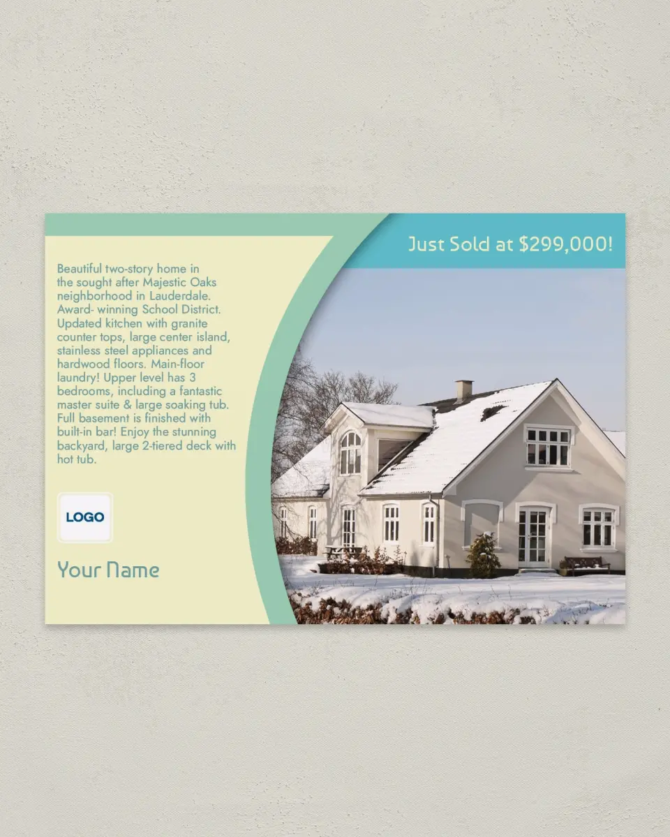 This is a 4¼" x 6" Postcard called Cut Above the Rest printed in full color