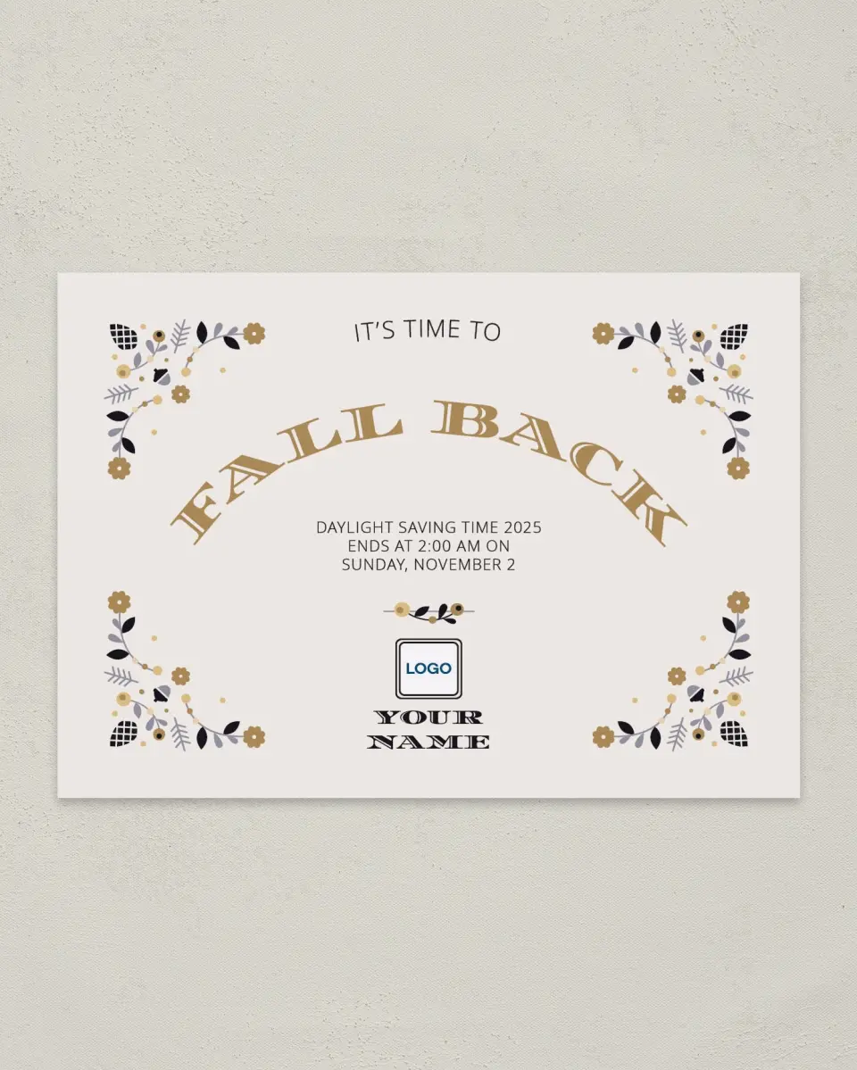 This is a 4¼" x 6" Postcard called Artistic Autumn printed in full color