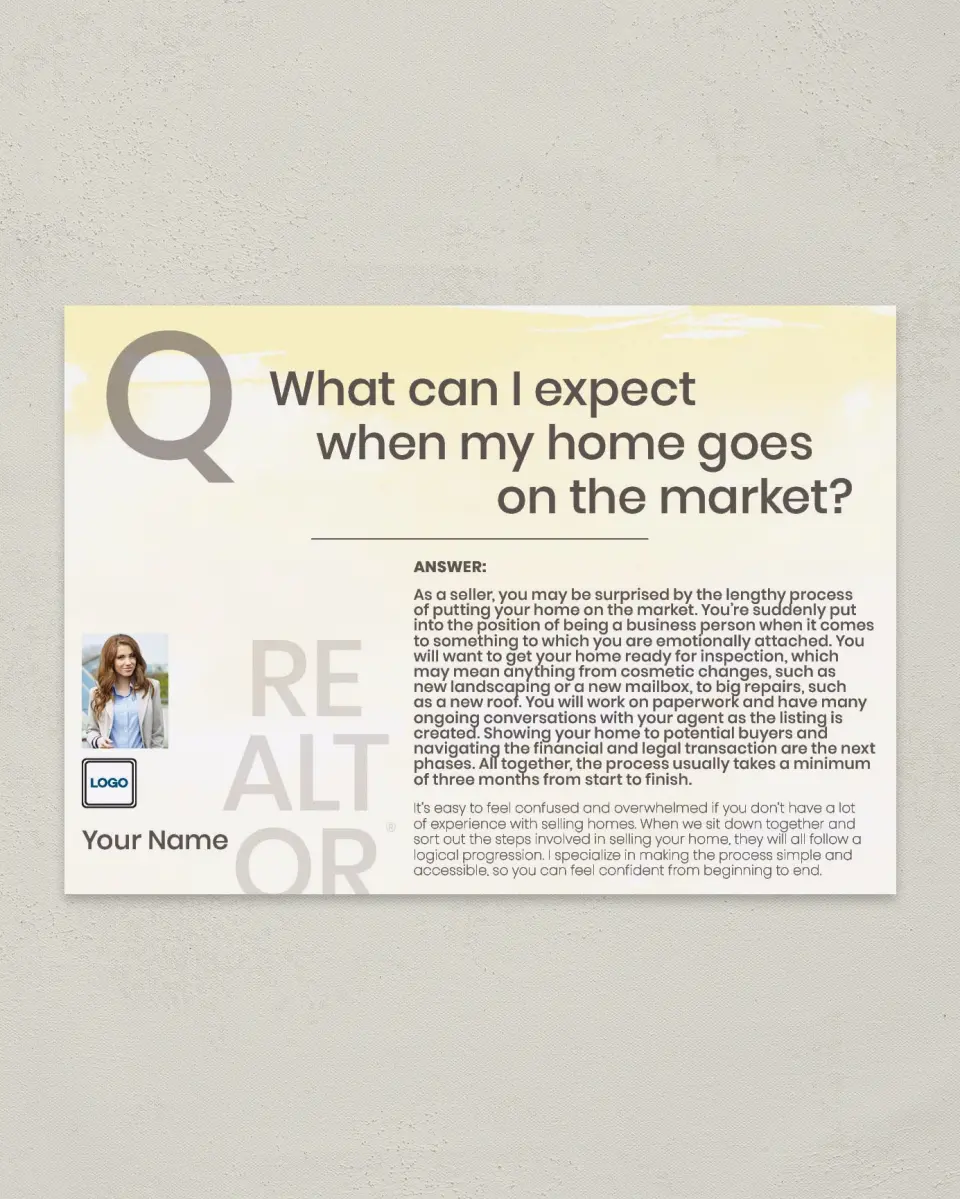 This is a 4¼" x 6" Postcard called Home Readiness printed in full color