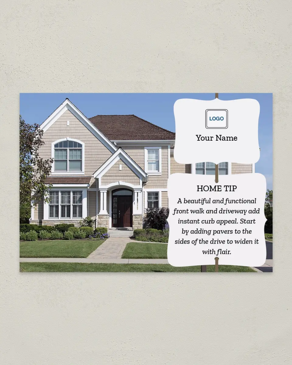 This is a 4¼" x 6" Postcard called Home Tip - Instant Appeal printed in full color