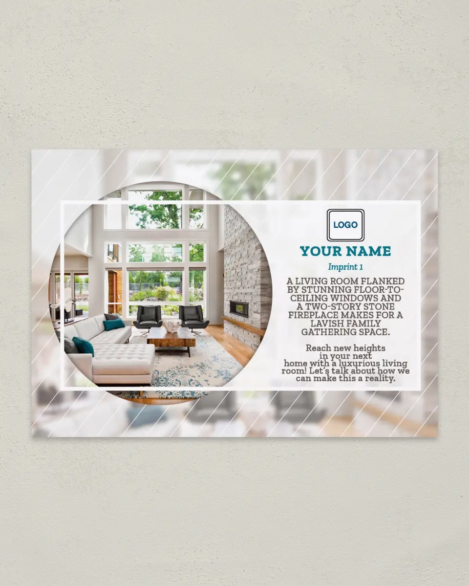 This is a 4¼" x 6" Postcard called Lavish Space printed in full color