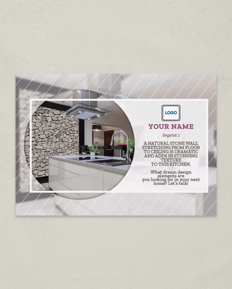 This is a 4¼" x 6" Postcard called Dream Wall printed in full color