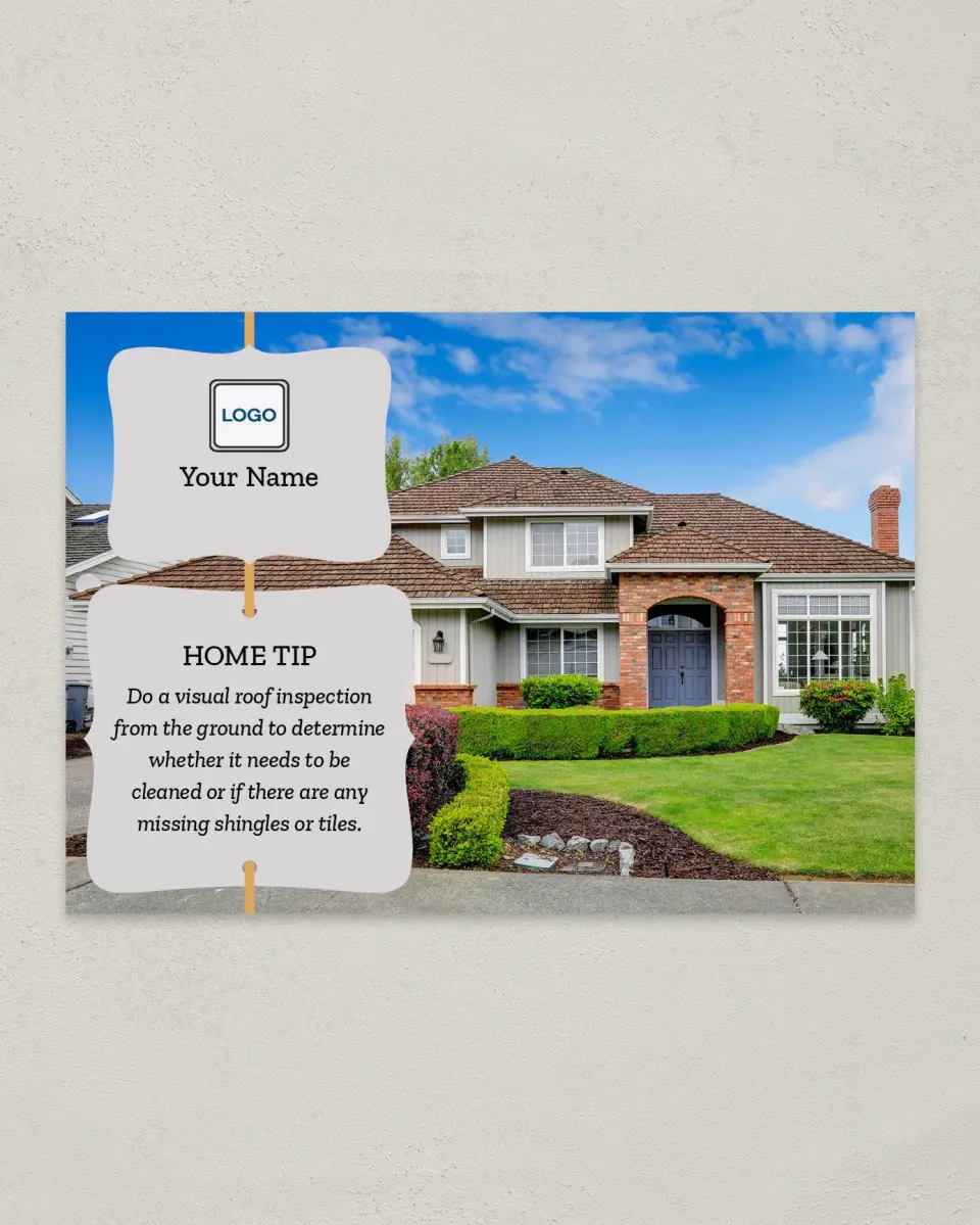 This is a 4¼" x 6" Postcard called Home Tip - Top Shelf printed in full color