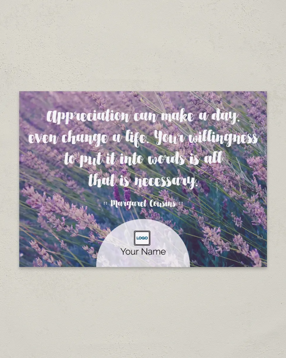 This is a 4¼" x 6" Postcard called Make a Day printed in full color