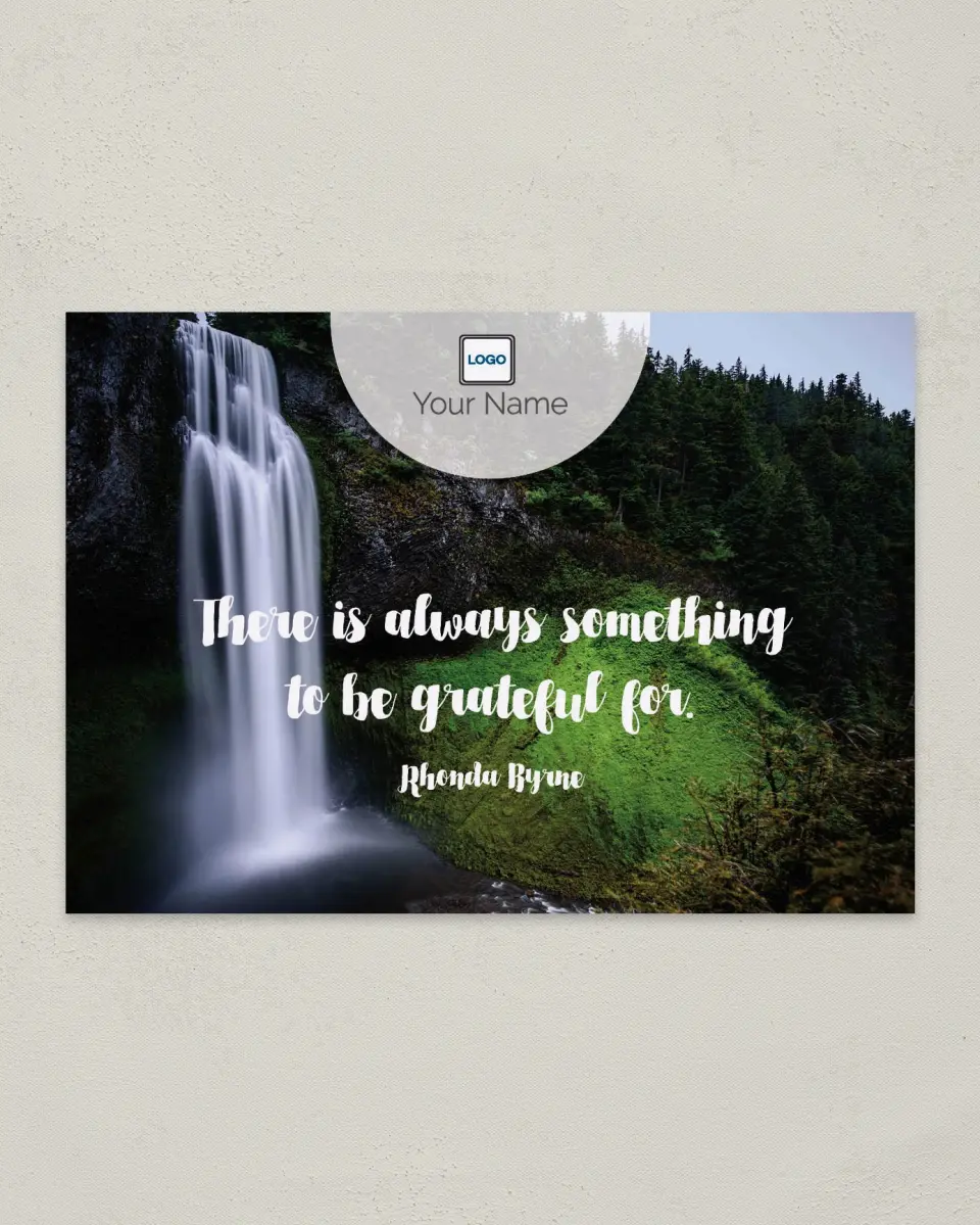 This is a 4¼" x 6" Postcard called Always Something printed in full color