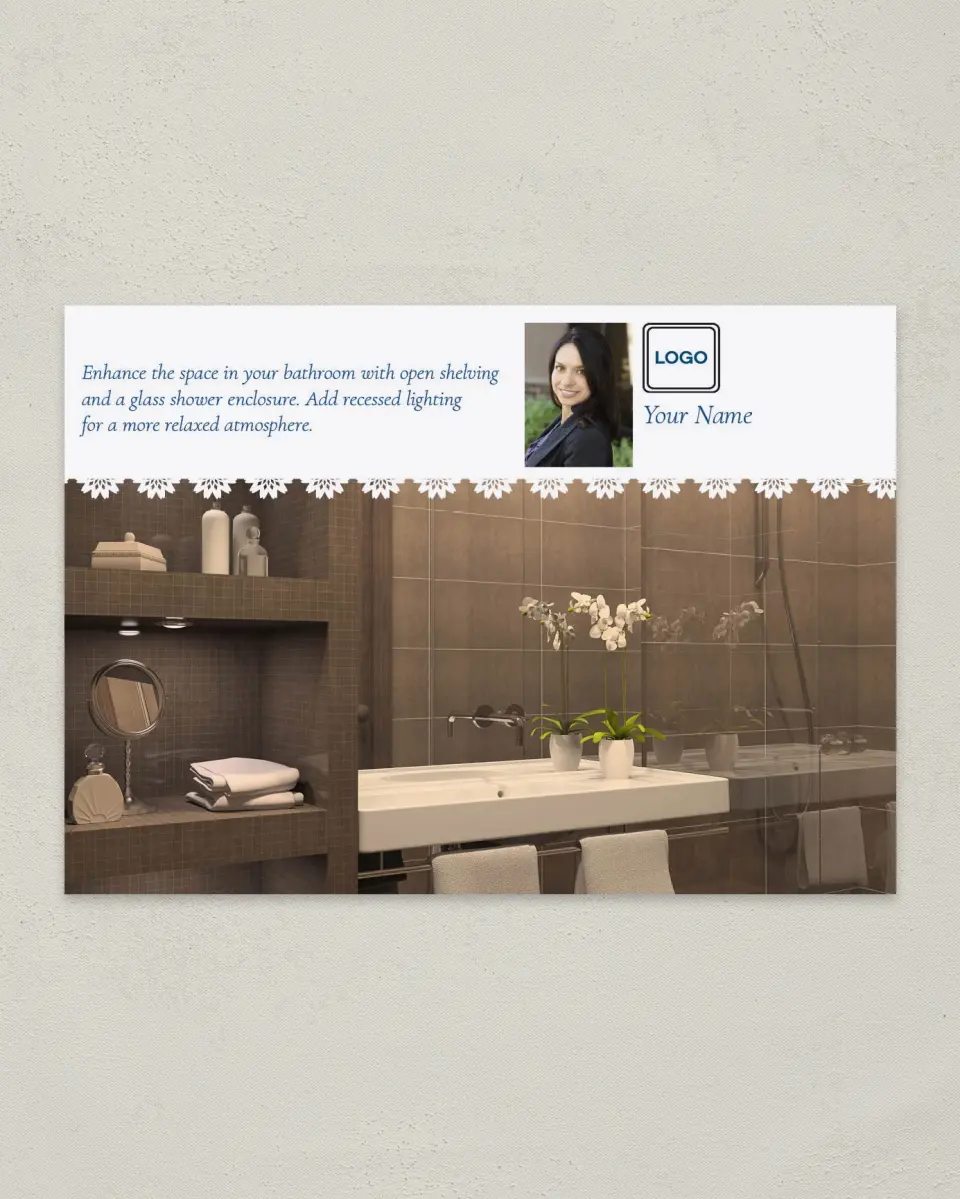 This is a 4¼" x 6" Postcard called Home Tip - Relaxed Atmosphere printed in full color