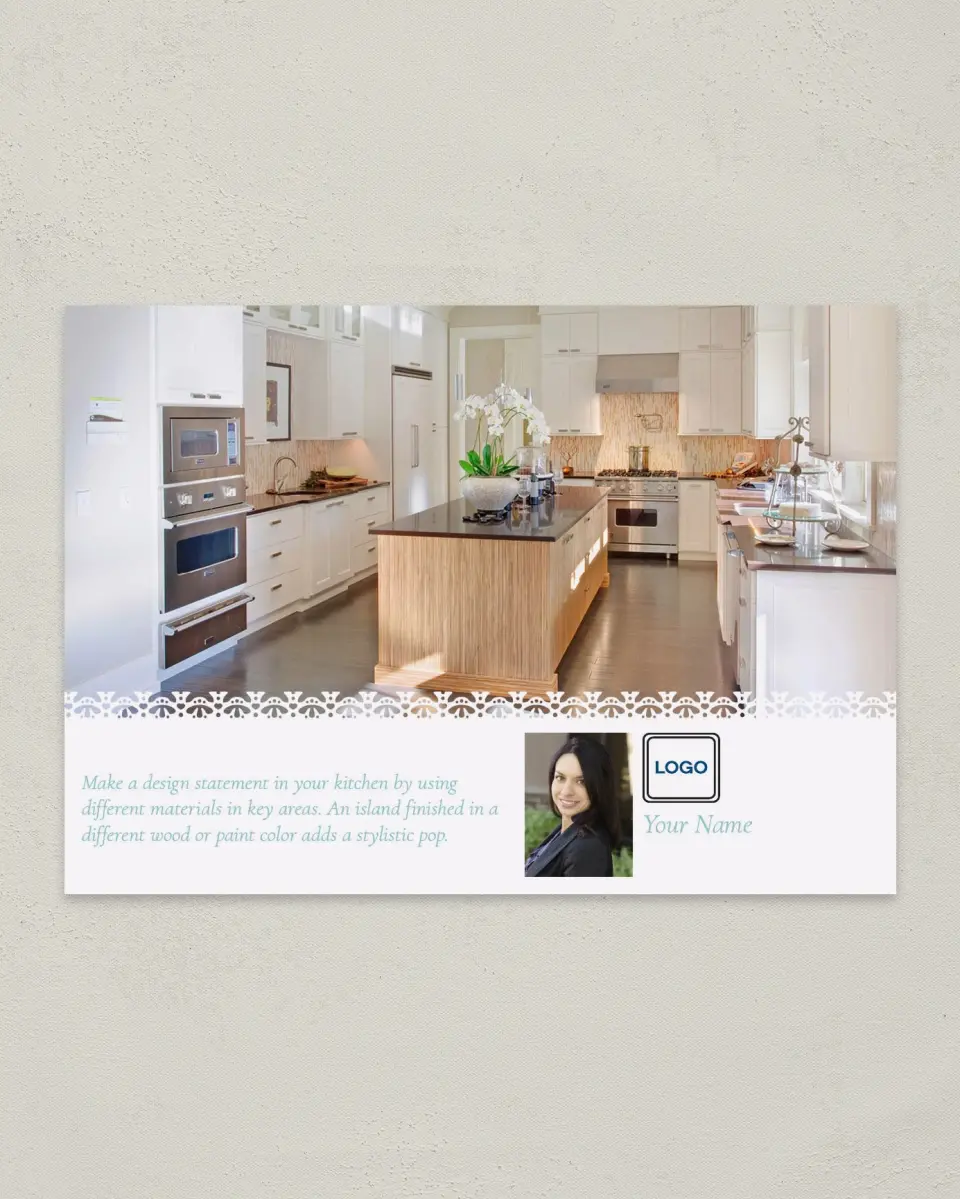 This is a 4¼" x 6" Postcard called Home Tip - Key Materials printed in full color