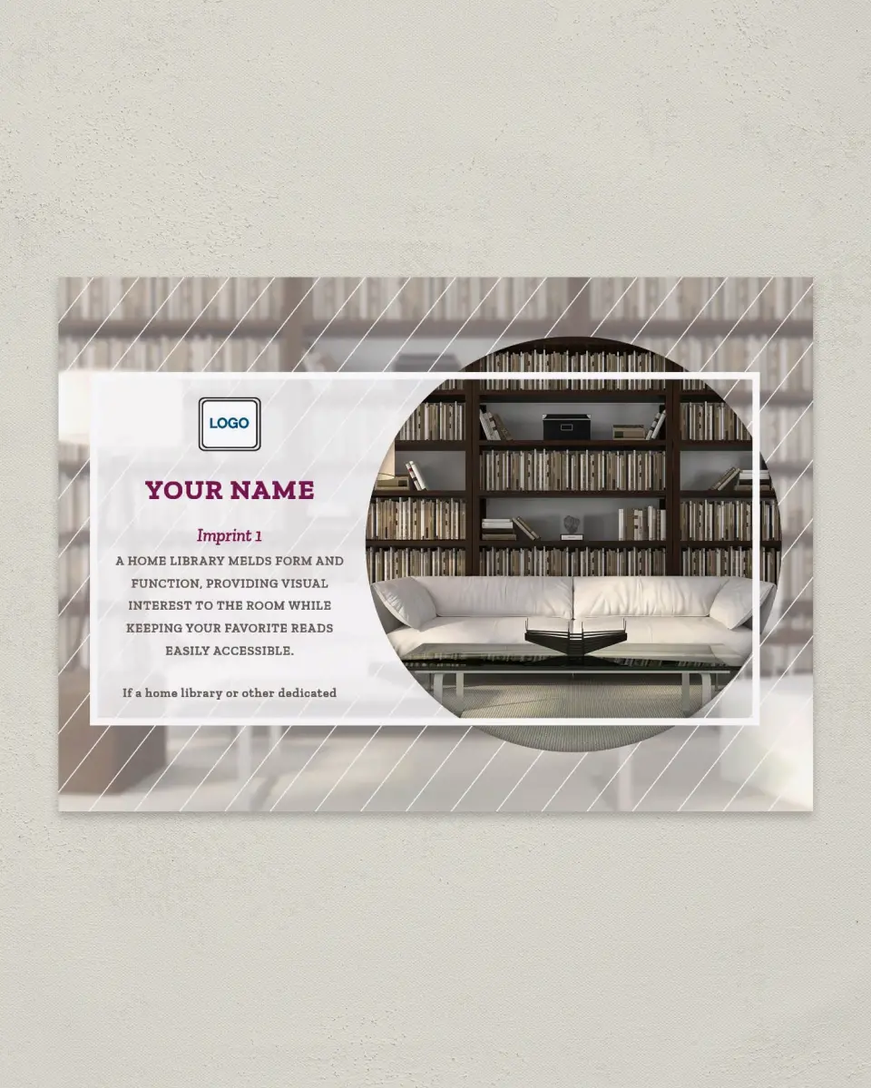 This is a 4¼" x 6" Postcard called Reading Favs printed in full color