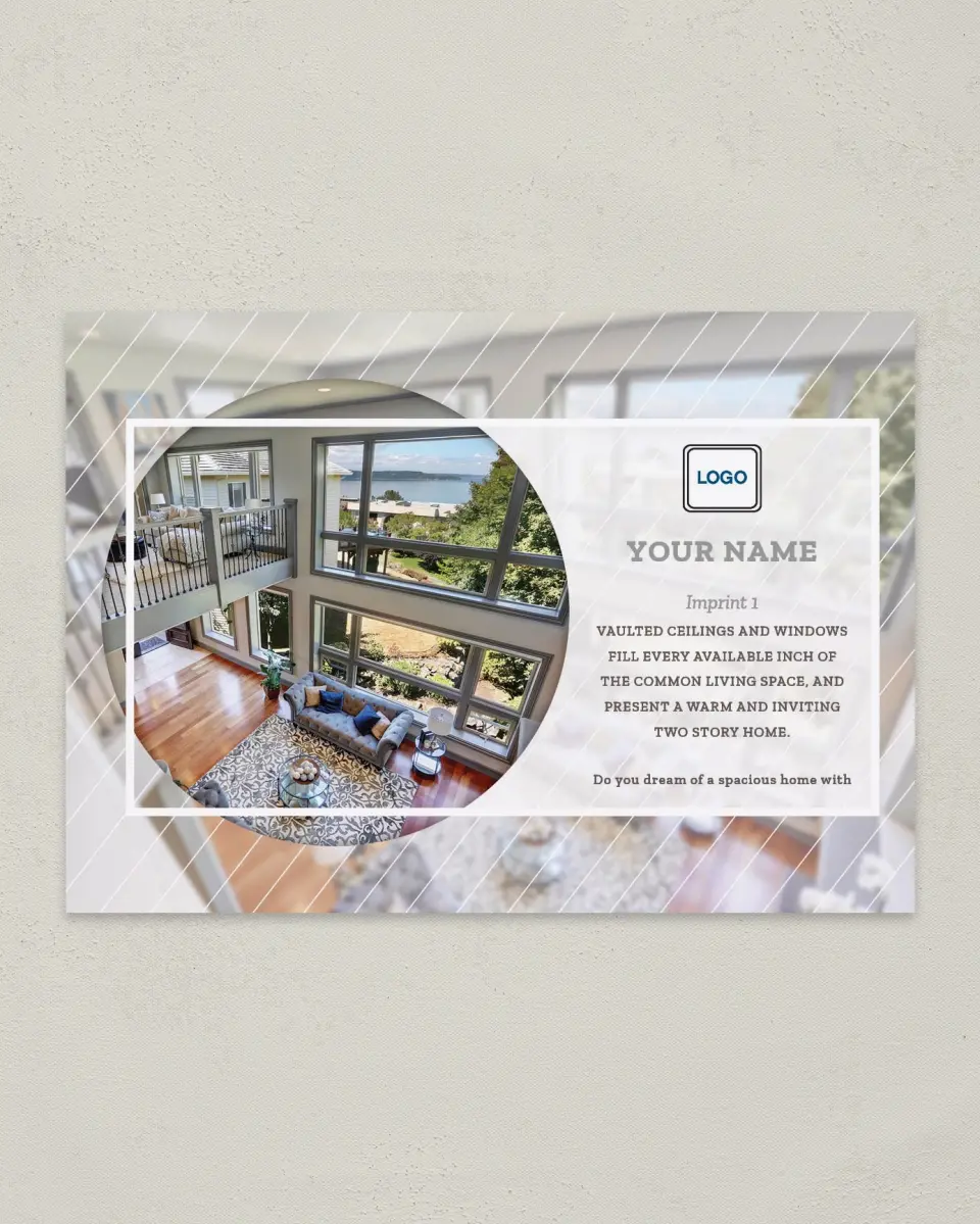 This is a 4¼" x 6" Postcard called Vaulted Stories printed in full color