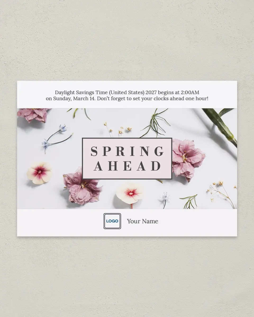 This is a 4¼" x 6" Postcard called Spring Fever printed in full color