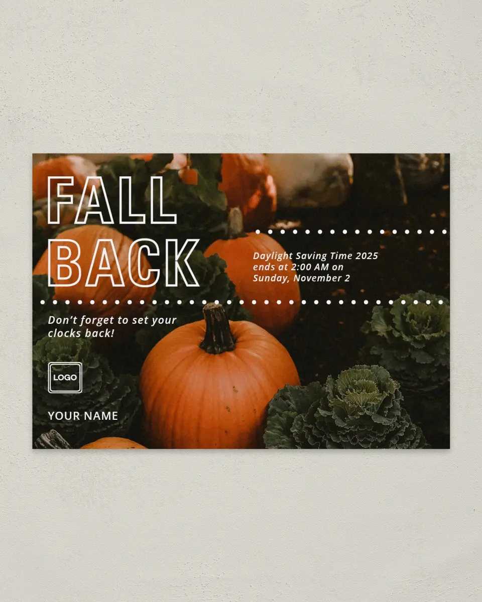 This is a 4¼" x 6" Postcard called Seasons Change printed in full color