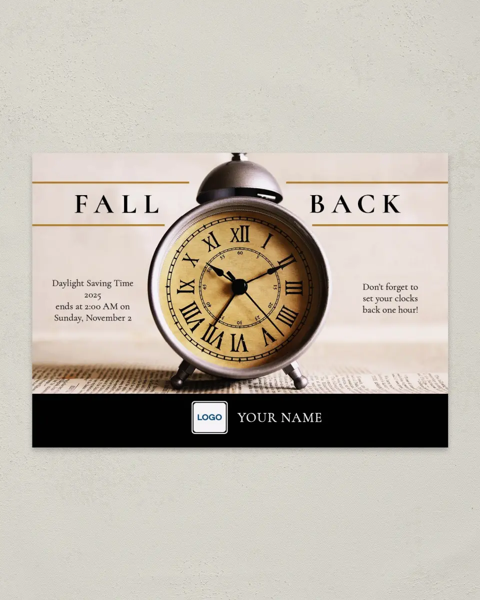 This is a 4¼" x 6" Postcard called Hello, Fall printed in full color