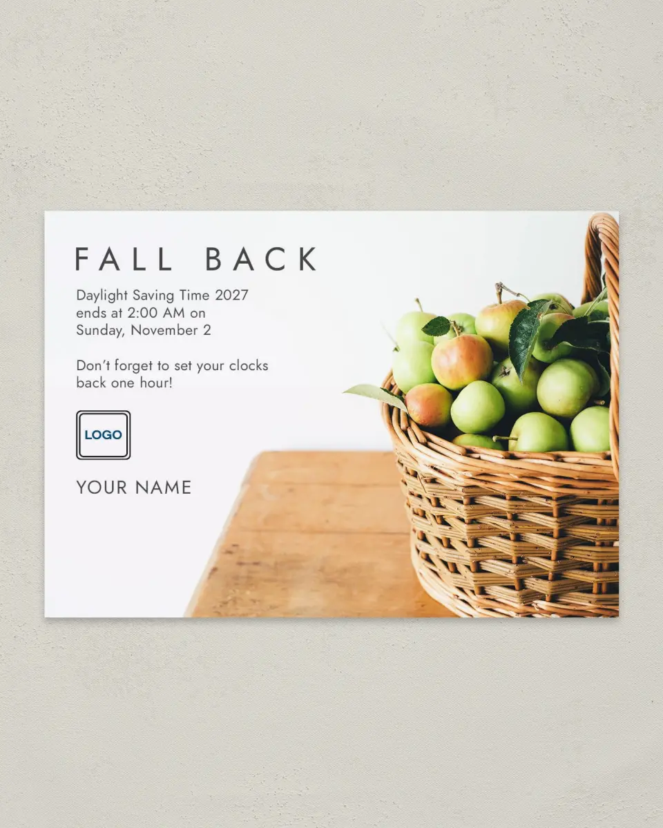 This is a 4¼" x 6" Postcard called Happy Harvest printed in full color
