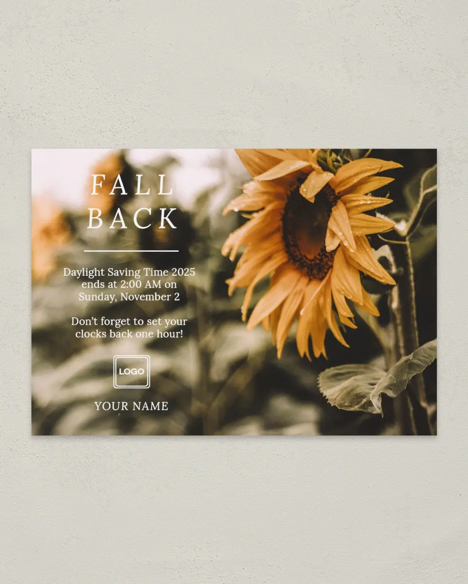 This is a 4¼" x 6" Postcard called Glorious Fall printed in full color