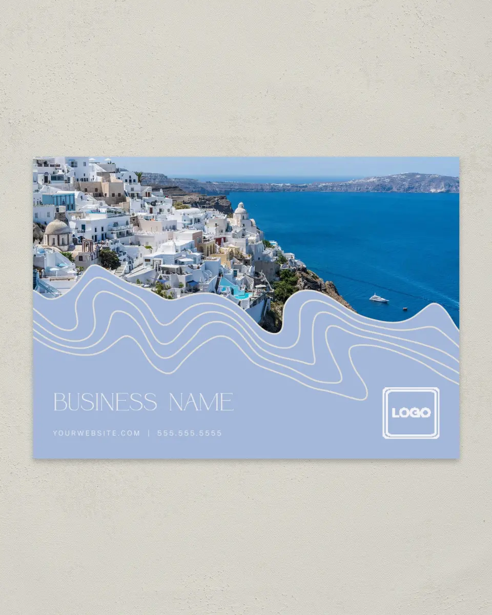 This is a 4¼" x 6" Postcard called Contoured Connection printed in full color