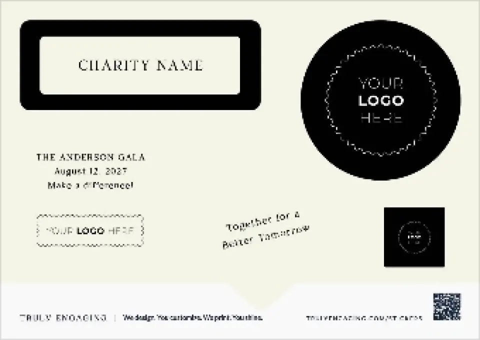 This is a 4¼" x 6" Business Sticker Postcard called Giving Grace printed in full color