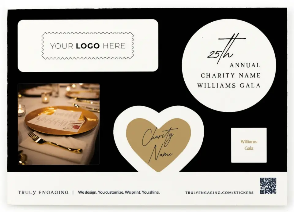 This is a 4¼" x 6" Business Sticker Postcard called Make an Impact printed in full color