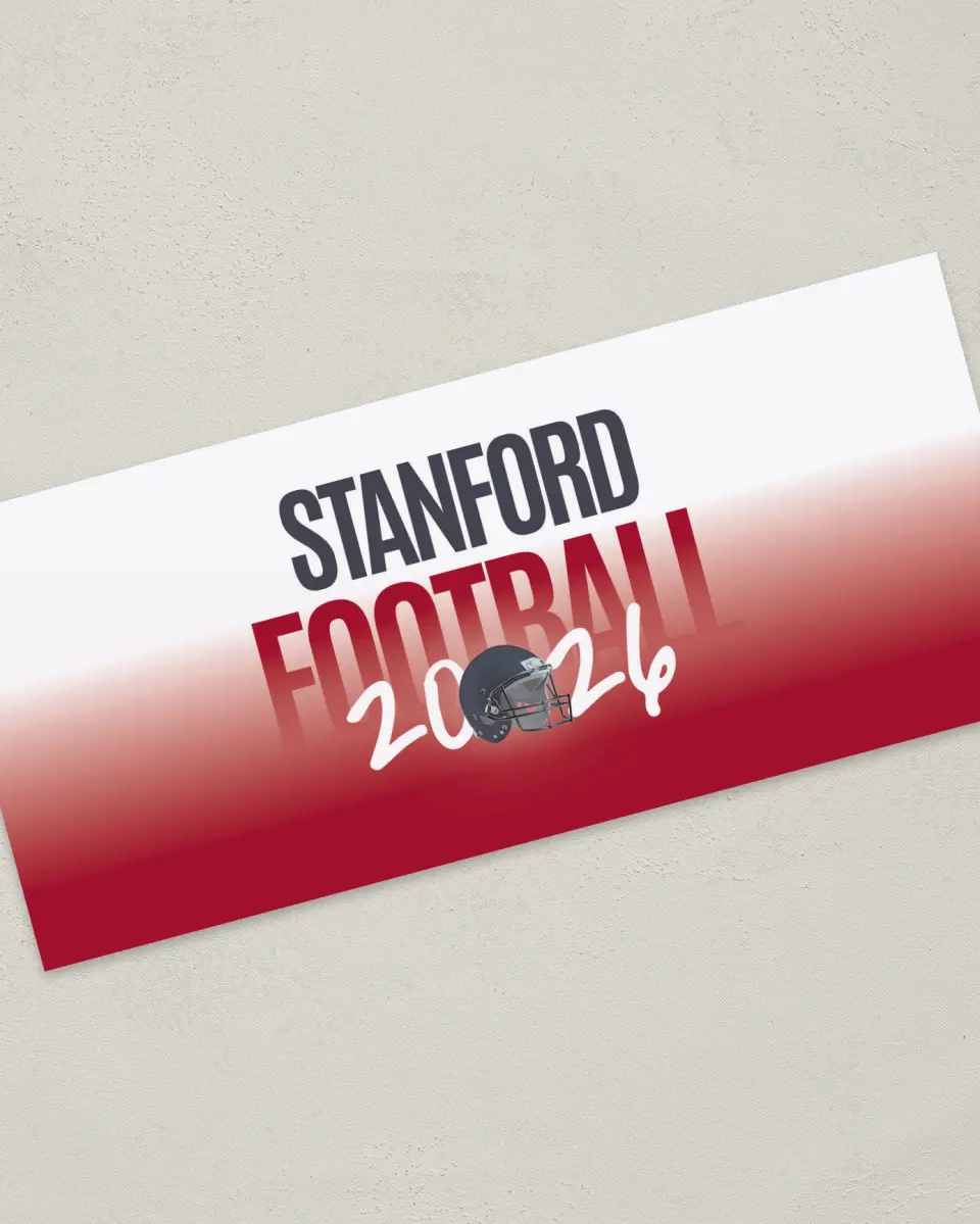 This is a 4" x 9" Football Insert called Stanford Cardinal printed in full color