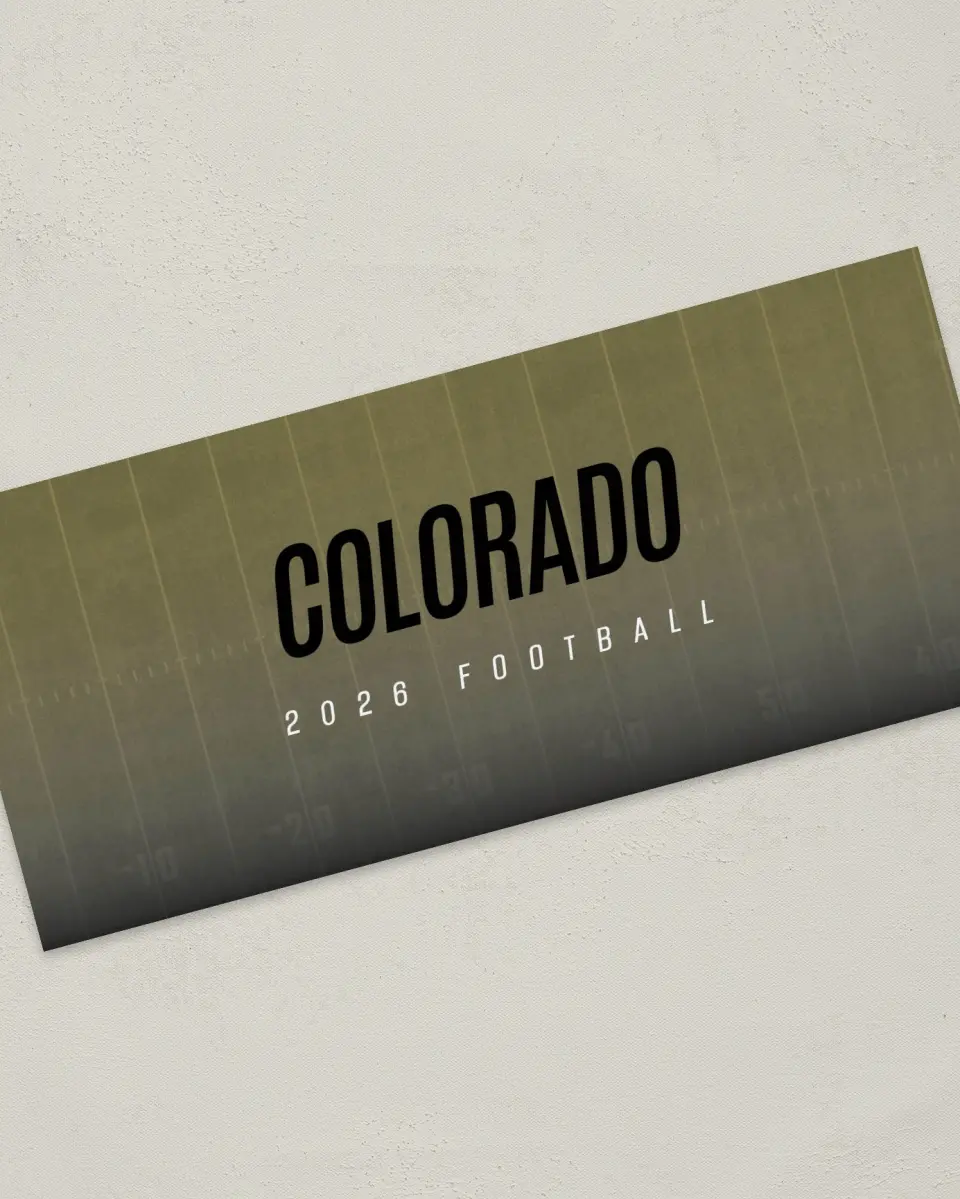 This is a 4" x 9" Football Insert called Colorado printed in full color
